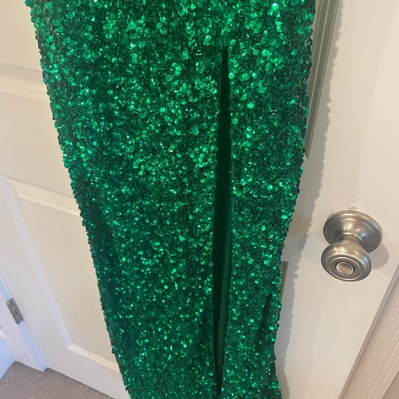 Sherri Hill‎ Emerald Prom Dress 54330 Size 4 - Picture 4 of 8